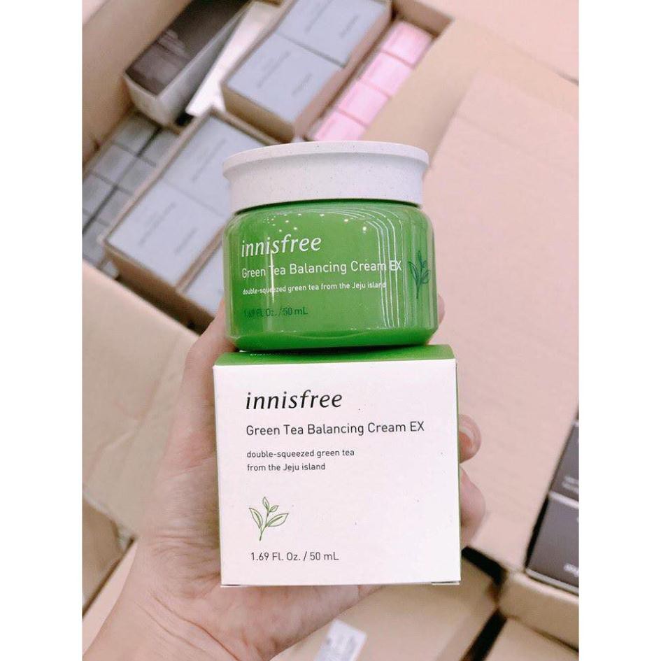 Kem dưỡng trà xanh Innisfree dưỡng trắng, cấp ẩm cho da