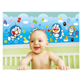 Decal dán tường chân tường doremon