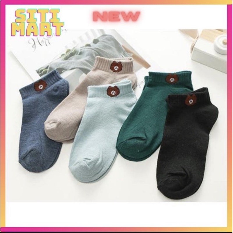 ♥️ Shop Uy Tín ♥️Tất Chân Vớ Chân Nữ Cotton In Hình Gấu Kute
