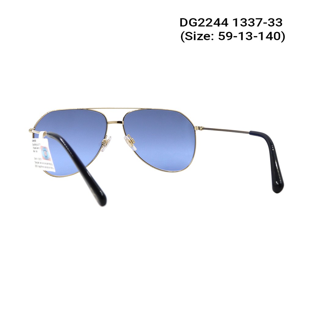 Kính mát chính hãng Dolce Gabbana DG2244 màu sắc thời trang, thiết kế dễ đeo bảo vệ mắt