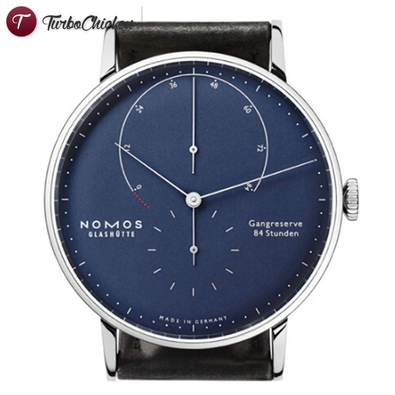 #Đồng hồ đeo tay# Fashion Watches Two High-Grade Needle Men Quartz Watch Nomos Blue Gold Surface Keyin Watch