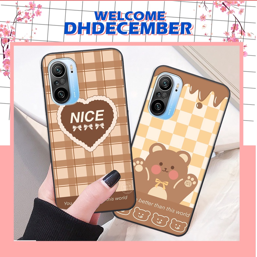 Ốp lưng Xiaomi REDMI K40 3D GẤU- CỰC XINH - ĐÁNG YÊU-SIÊU XINH XẮN