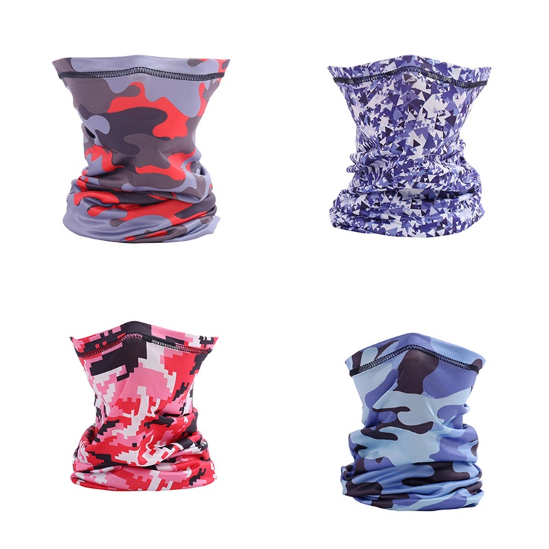 Khăn Choàng Cổ Bandana Thể Thao Hình Tam Giác Họa Tiết Hoa Màu Neon Sáng Phong Cách Hip Hop Unisex