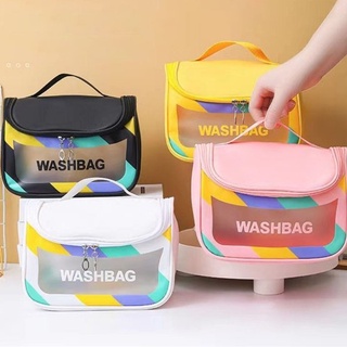 Túi đựng mỹ phẩm du lịch chống nước đủ size trong suốt có quai xách SP0004