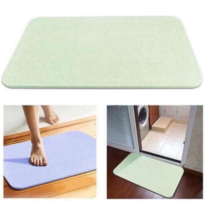 Thảm Đá Chùi Chân Siêu Thấm Hút Nước Xuất Nhật Loại To 60x39cm