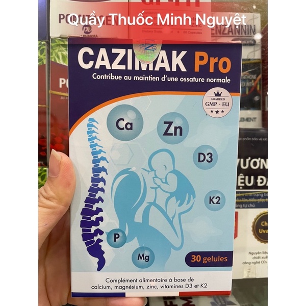 Viên uống bổ sung Canxi Cazimak Pro Hộp 30 viên