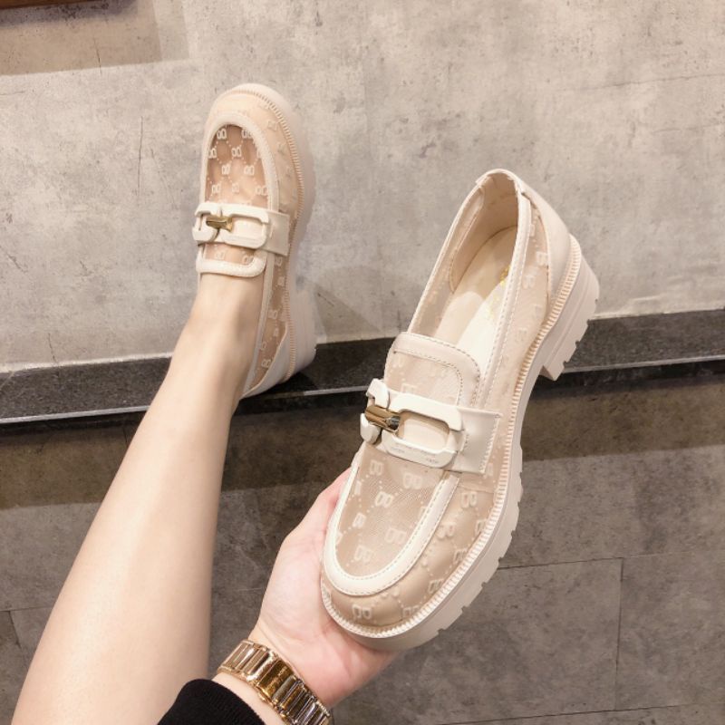 Giày moka lưới cao cấp.