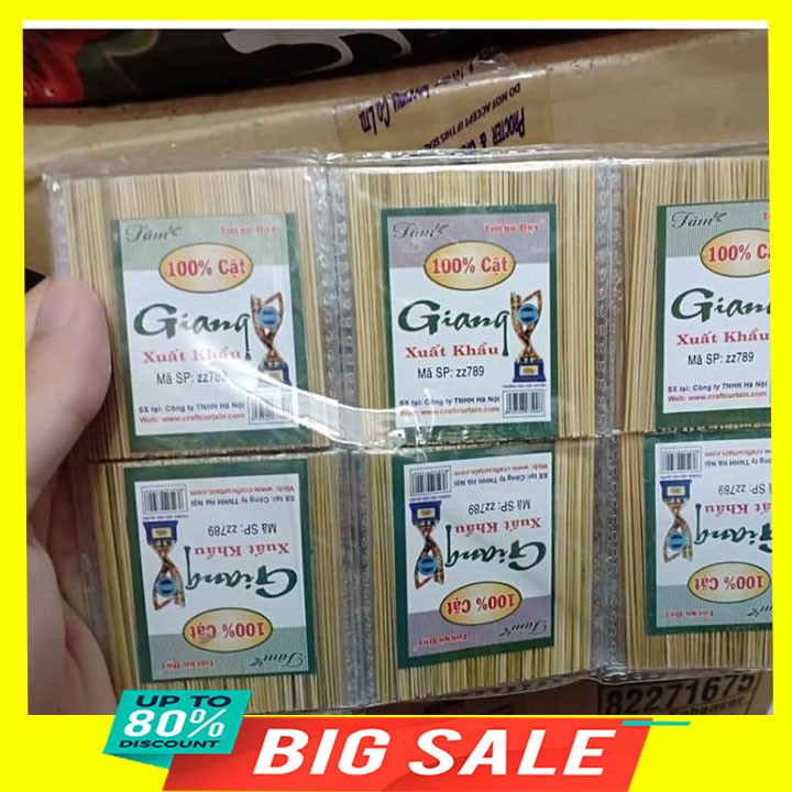 5 Gói tăm giang ( 50 cây, 0,8mm,dài 6cm)