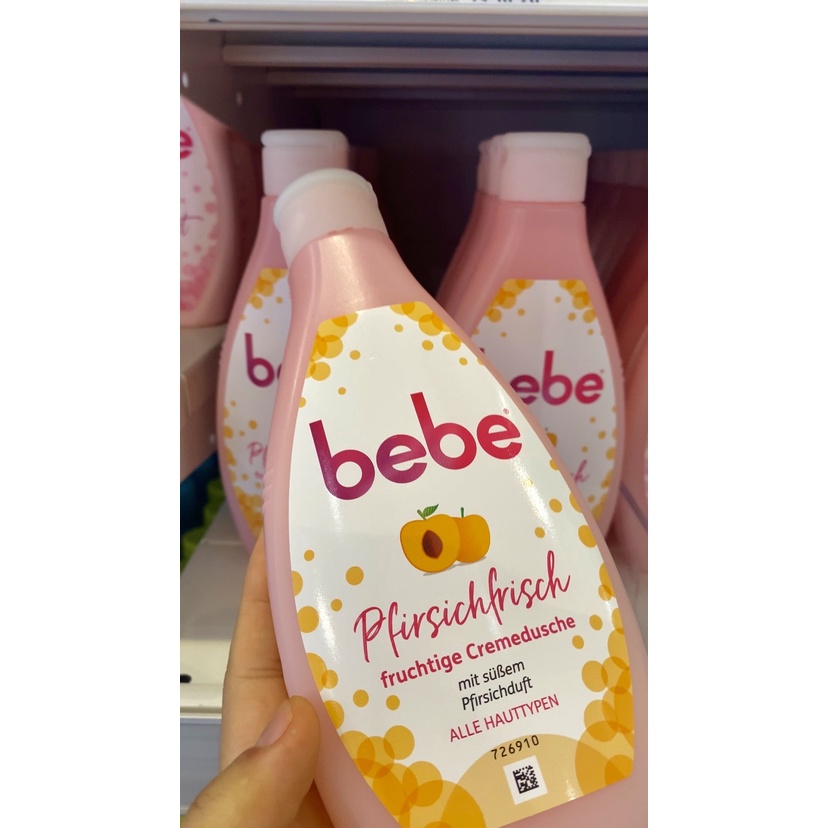 Sữa tắm Bebe 250ML - hương thơm trái cây, mịn da, dưỡng ẩm chuyên sâu