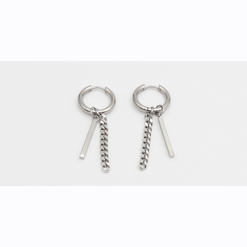 Khoen tai khuyên tai hiphop ngầu không đen