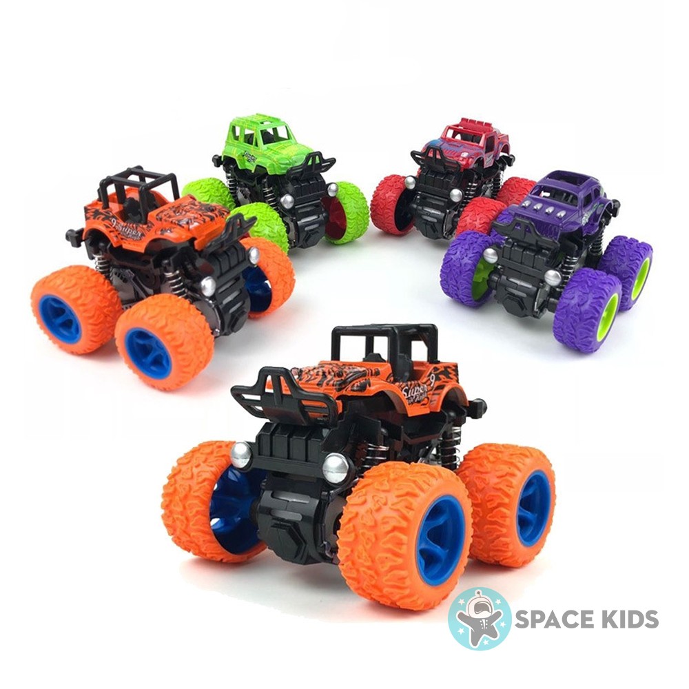 Đồ chơi cho bé Xe ô tô địa hình quán tính loại bánh to chạy đà Buggy, xe trớn địa hình Space Kids toys