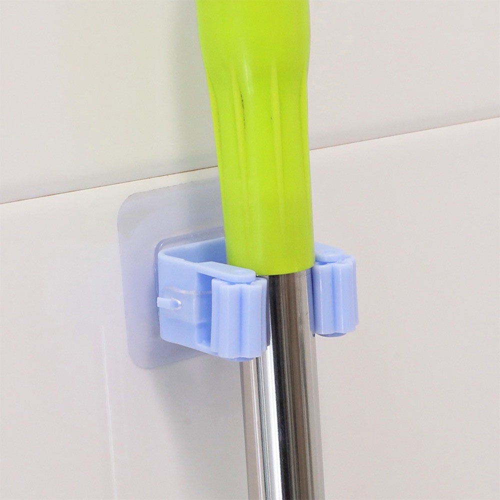 Miếng Dính Treo Chổi Cọ Rẻ - Một Màu T1- Móc Treo Kẹp Giữ Chổi Cọ Dán Tường, Treo Cây Lau Nhà