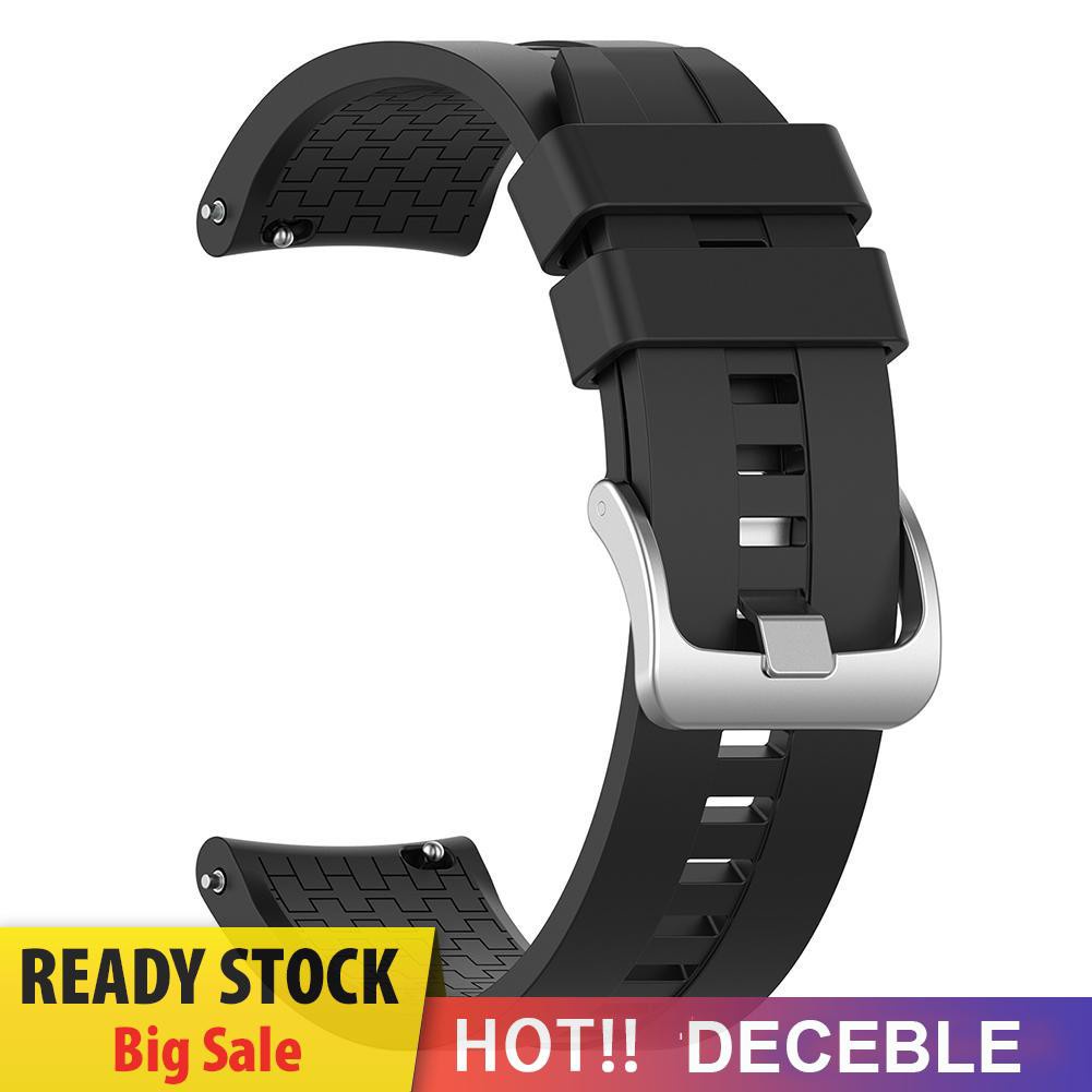 Deceble Sports Silicone Watch Band Wriststrap for Huawei Watch GT/GT Active 46mm