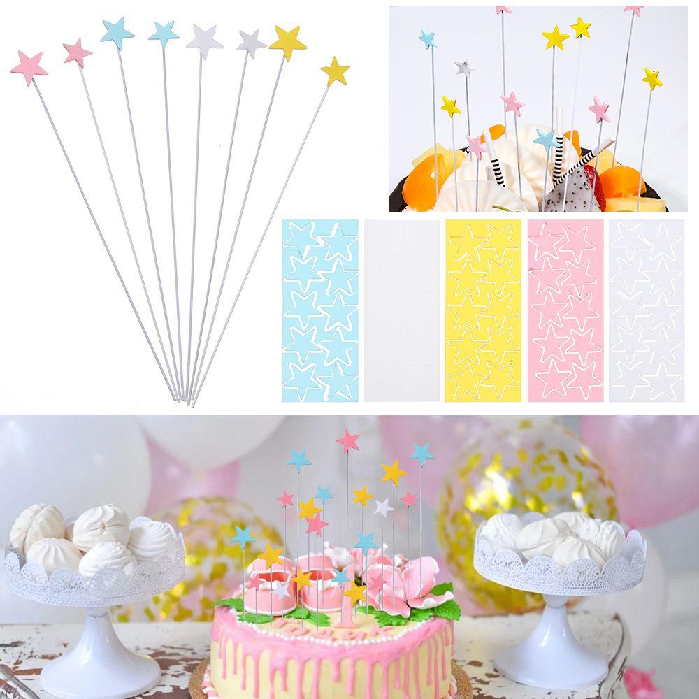 ESPO Que Cắm Trang Trí Bánh Kem Hình Ngôi Sao Chữ Happy Birthday