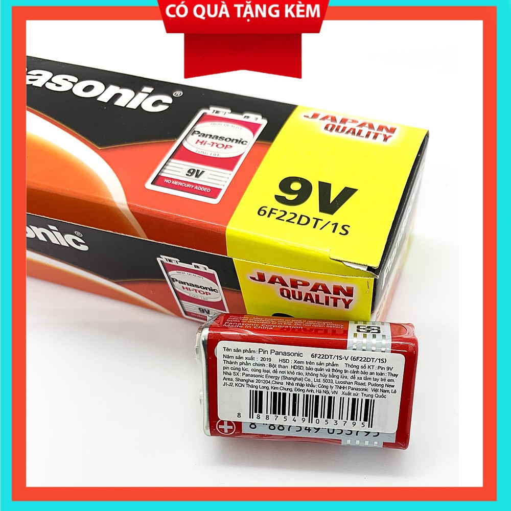 Pin 9V Panasonic Chính Hãng - Vỉ 1 Viên