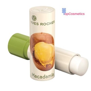 Son dưỡng môi hương macadamia yves rocher lip balm nourishing macadamia 4,8g topcosmetics