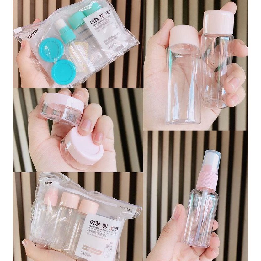 Bộ Chiết Mỹ Phẩm Du Lịch 6 Món