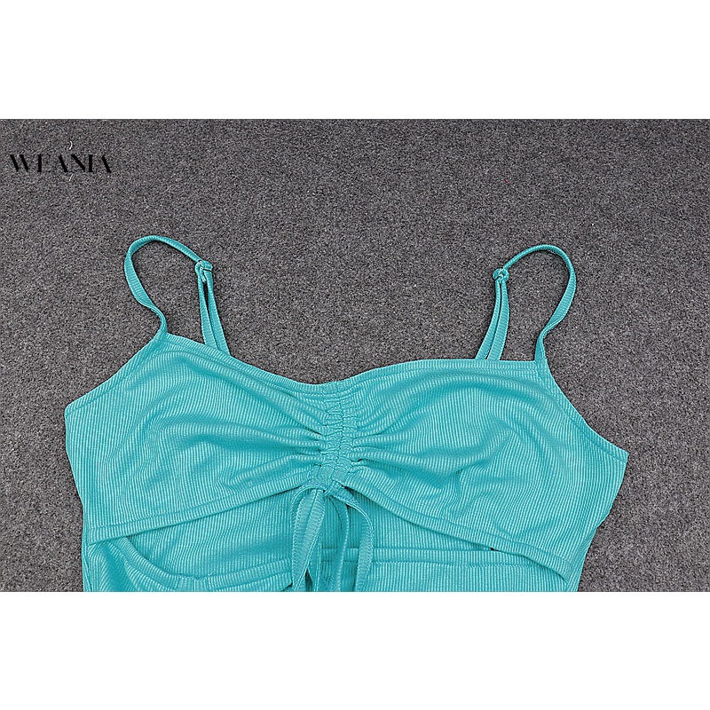 Đầm Trễ Vai Phối Dây Rút Xếp Ly Thời Trang Quyến Rũ Cho Nữ