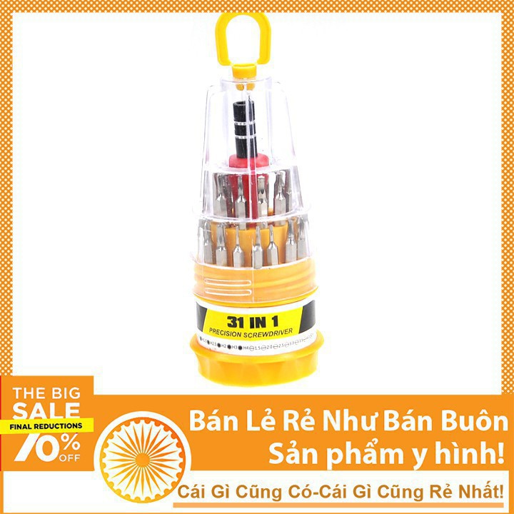 Bộ Tua Vít Đa Năng 31 Món Chuyên Dụng Tô Vít 2 Cạnh Tô Vít 4 Cạnh
