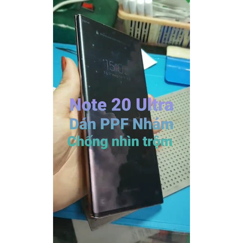 Dán PPF nhám chống nhìn trộm full màn hình cho Note 20 Ultra