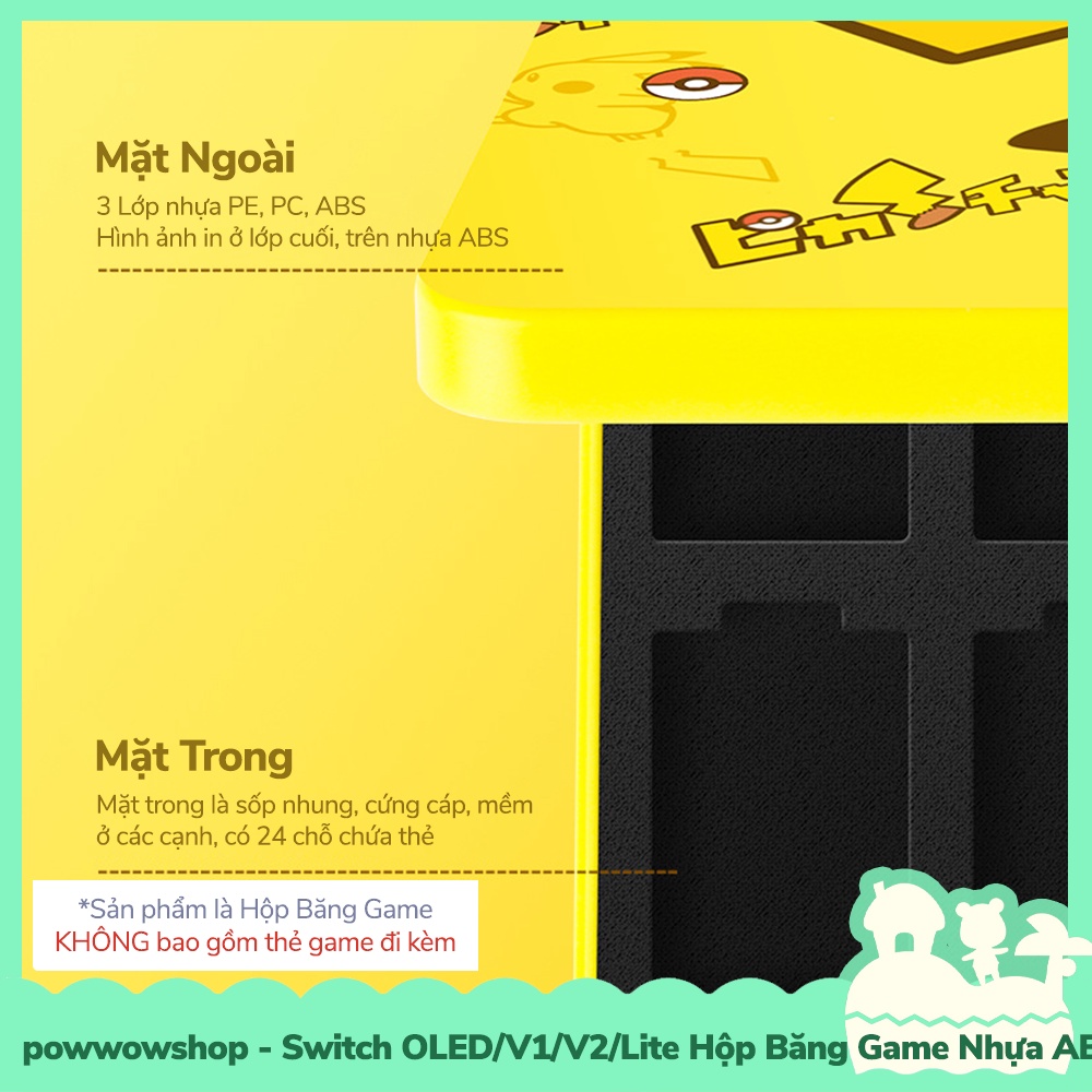 [Sẵn VN - Hỏa Tốc] Switch Oled,V1,V2,Lite Hộp Băng Nhựa ABS+PC Chứa Thẻ Game Nintendo Switch Phong Cach Gaming Style