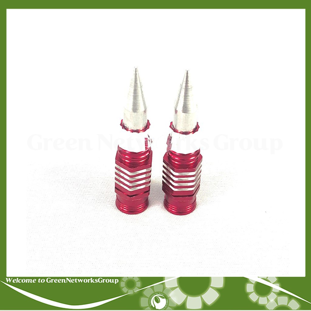 Bộ 2 Ốc đũa thắng Hỏa Tiễn Viền Sọc Nhiều Màu trang trí xe máy - Greennetworks