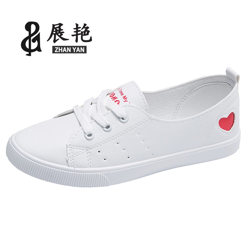 Giày Lười Slip On Buộc Dây Đế Bệt In Hình Tim Siêu Xinh  MPS224 - Mery Shoes | BigBuy360 - bigbuy360.vn