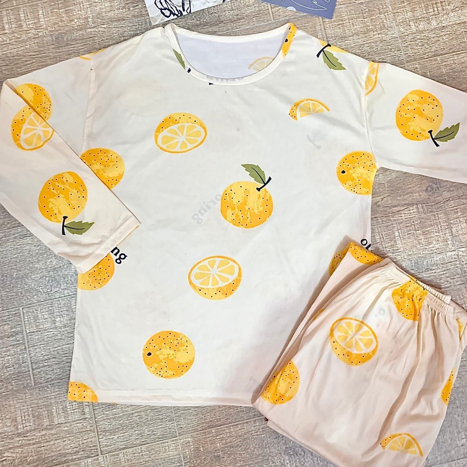 Đồ bộ nữ cotton mặc nhà thun mỏng hè thu quần dài áo cộc | BigBuy360 - bigbuy360.vn