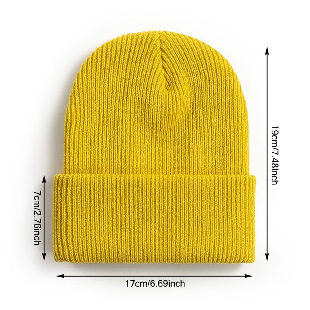 Mũ Beanie Dệt Kim Độ Co Giãn Cao Thời Trang Mùa Đông