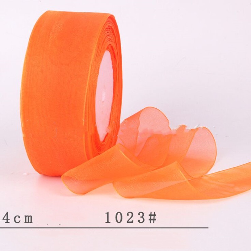 Cuộn Dây Ruy Băng Chiffon Nhiều Màu Sắc Kích Thước 45M 4cm 24 Phong Cách Dùng Để Gói Quà