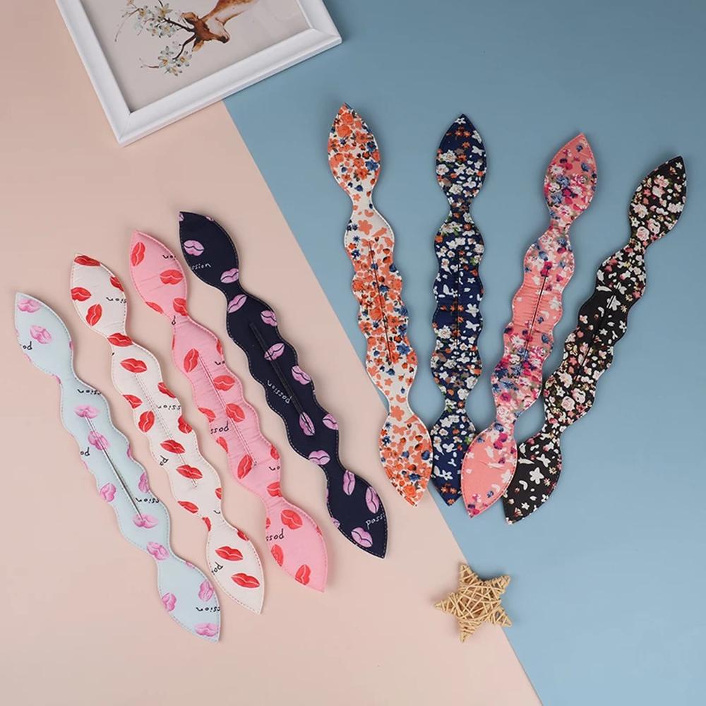 Mocho Dụng Cụ Búi Tóc Tai Thỏ Bằng Cotton Dài Trung Bình Tạo Kiểu Tóc Tết Tóc