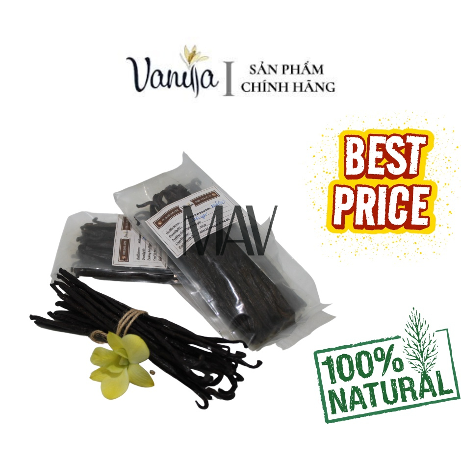 Quả Vanilla Madagascar Bourbon Thượng Hạng