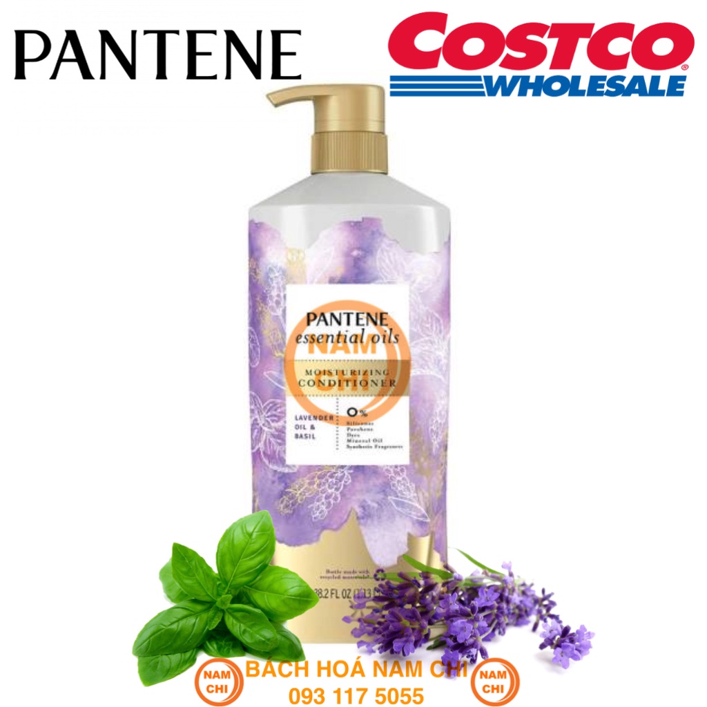 Dầu Xả PANTENE Essential Oils Hương Lavender Và Lá Basil Mỹ Tìm Voucher