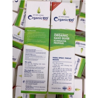Xịt Mũi Họng Thảo Dược Organic 100