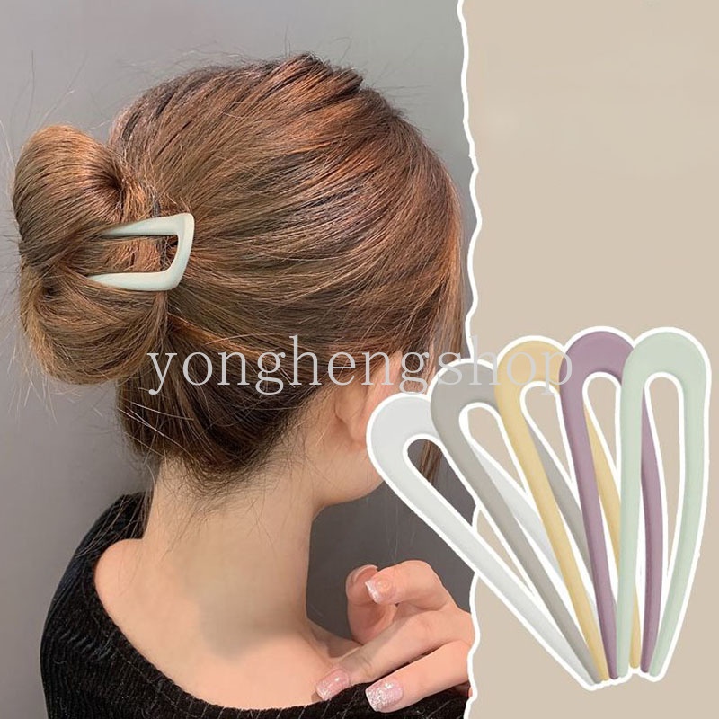 Trâm Cài Tóc Chữ U Màu Sắc Ngọt Ngào Xinh Xắn Cho Nữ