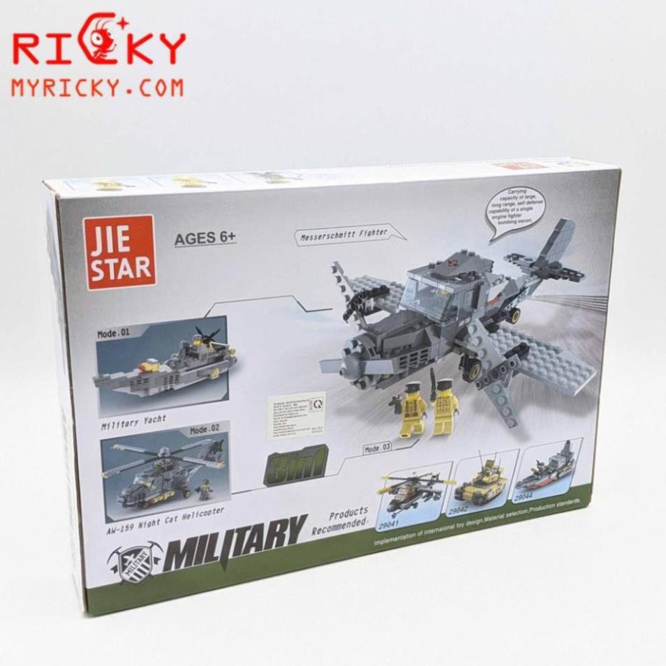 [Khai trương giảm giá] Bộ lắp ráp tàu chiến quân đội 214 miếng - Lego lắp ráp chiến tranh thế giới thứ 2