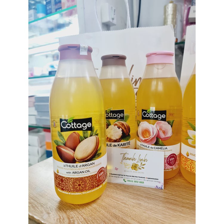 Sữa tắm Cottage thành phần lành tính, hương thơm dễ chịu, giữ ẩm làm mềm da 560ml