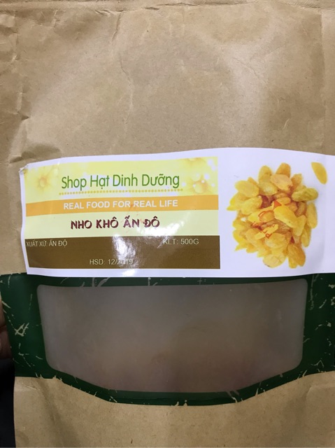Nho khô vàng ẤN ĐỘ