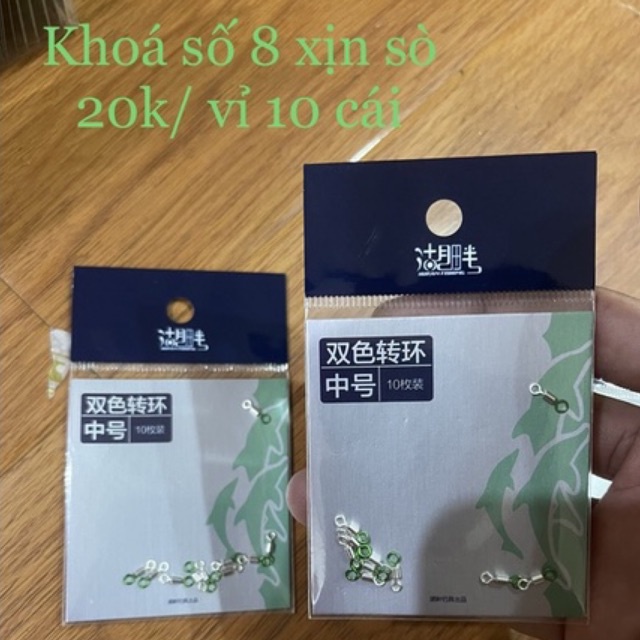 Phụ Kiện Câu Đài Mani số 8, khoá số 8, mani số 9 cao cấp