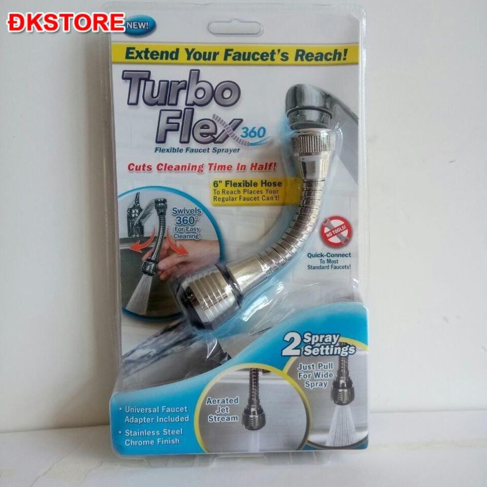 Vòi Xịt Tăng Áp Tại Vòi TURBO FLEX 360 - ĐKSTORE