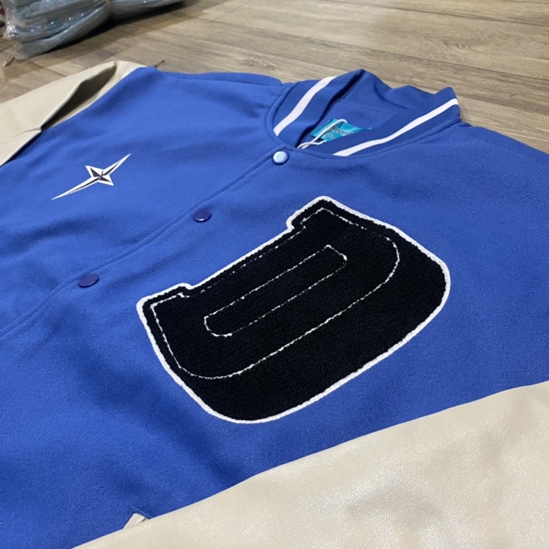 Áo khoác varsity doncare 2 lớp- Bomber jacket bóng chày nam nữ
