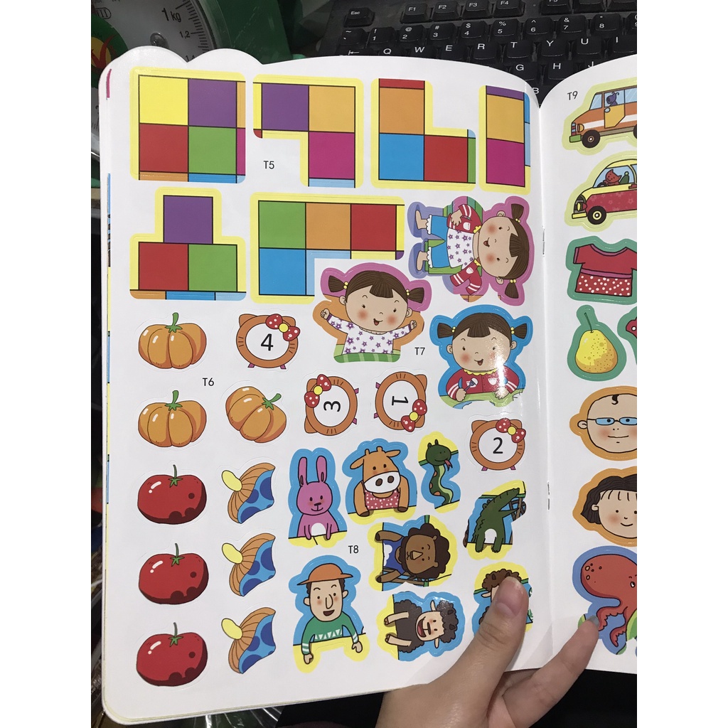 Sách - Combo 188 stickers Bóc dán thông minh ( 6 cuốn )