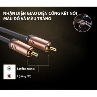 DÂY CÁP LOA 4 ĐẦU BÔNG SEN RCA JSJ 4422