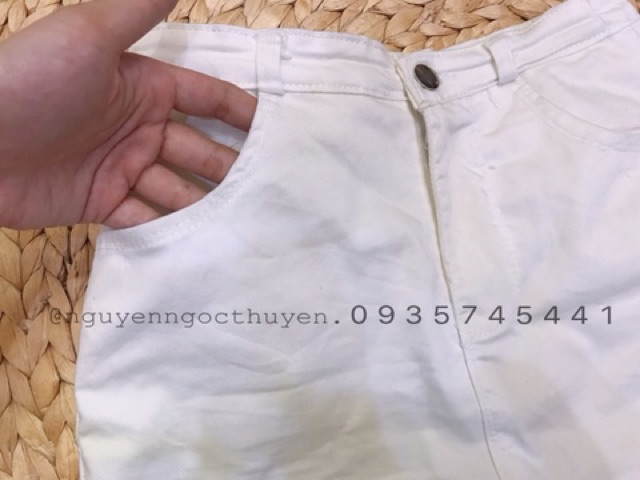 [ Mã WASTAPR giảm 10K đơn 50K] Chân váy kaki jean (lưng cao/có quần bên trong) | BigBuy360 - bigbuy360.vn