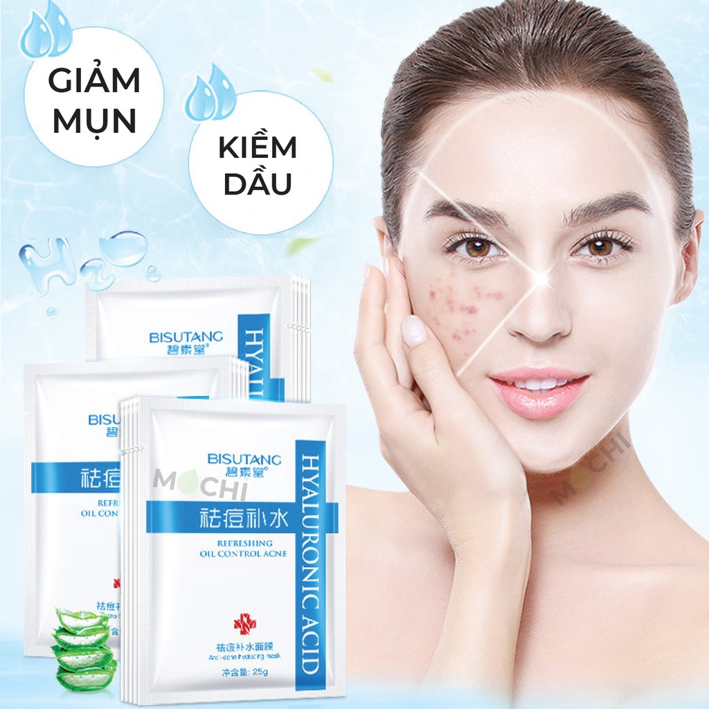 Mặt Nạ Mụn Kiểm Soát Dầu l Dưỡng Trắng Da Cấp Ẩm Từ Lô Hội l Kiwi l Ổi Mask Giấy Đắp Mặt Ha Bisutang Cao Cấp MOCHI SHOP