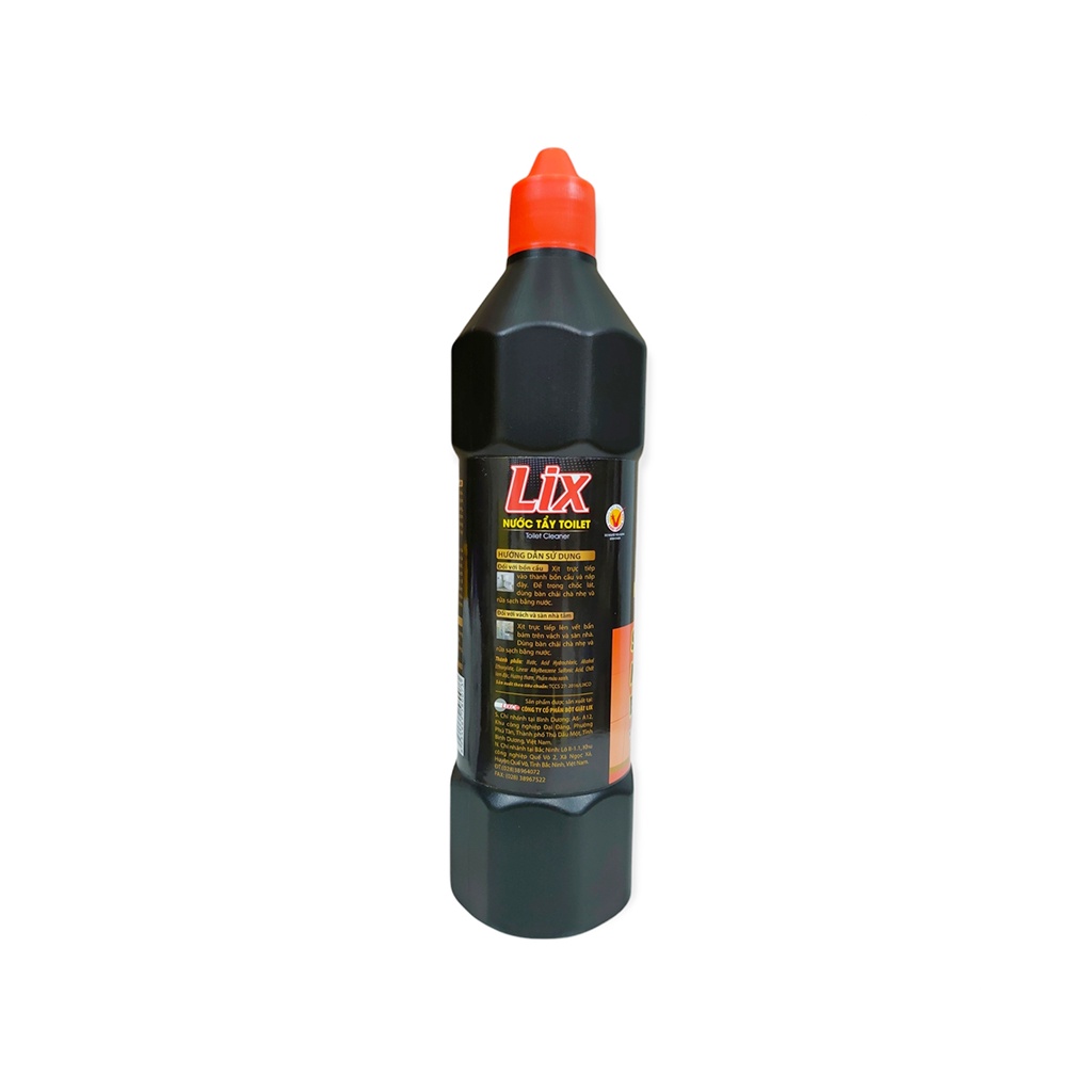 Nước Tẩy Toilet Lix Đậm Đặc Chai 1Kg Sạch Mảng Bám, Khử Mùi, Diệt Khuẩn