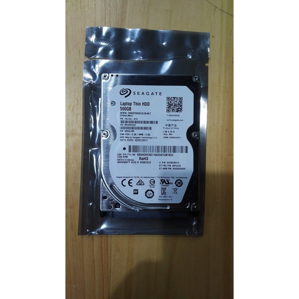 Ổ cứng laptop mới Seagate Thin 500GB 7200 rpm