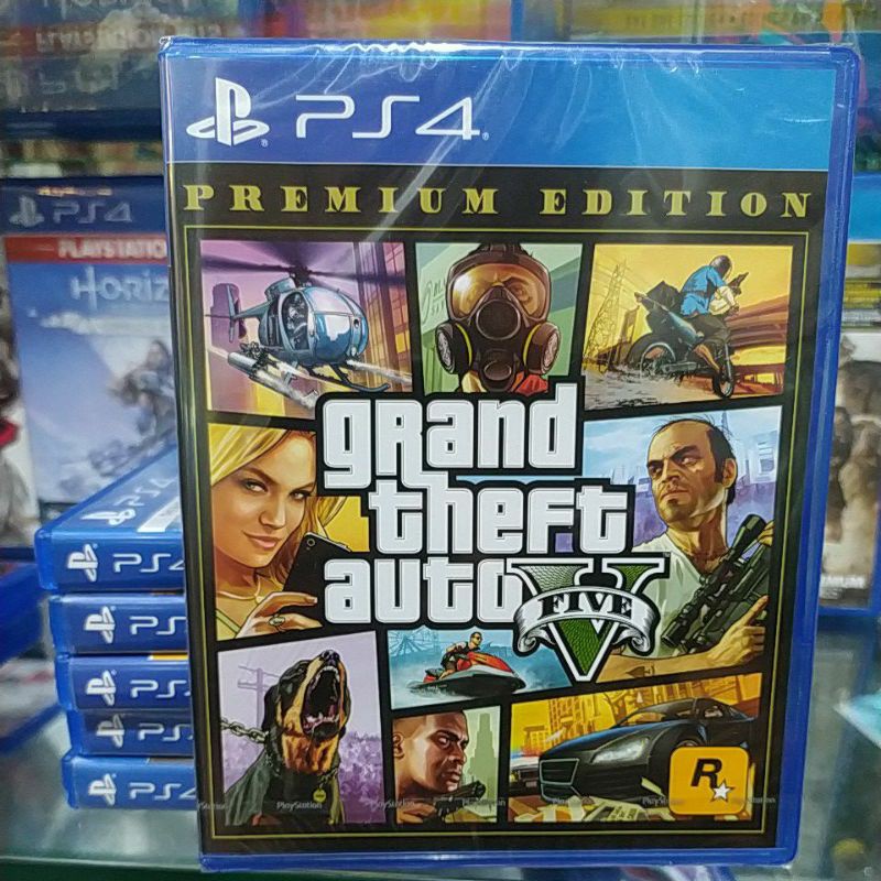 Bộ Điều Khiển Chơi Game Sony Ps4 Gta 5 Premium Edition + Dlc Reg 3 Mới