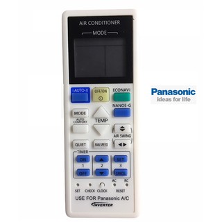 Điều khiển điều hòa panasonic iauto-x econavi inverter - a75c4143- remote điều khiển máy lạnh panasonic