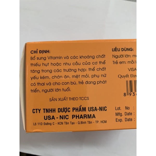 Viên uống bổ sung vitamin Phargington